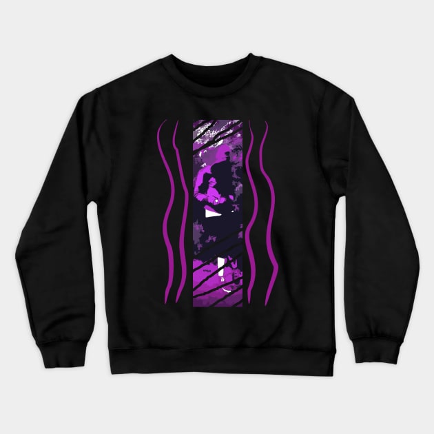 Mysterious hooded man Crewneck Sweatshirt by Evgeniya